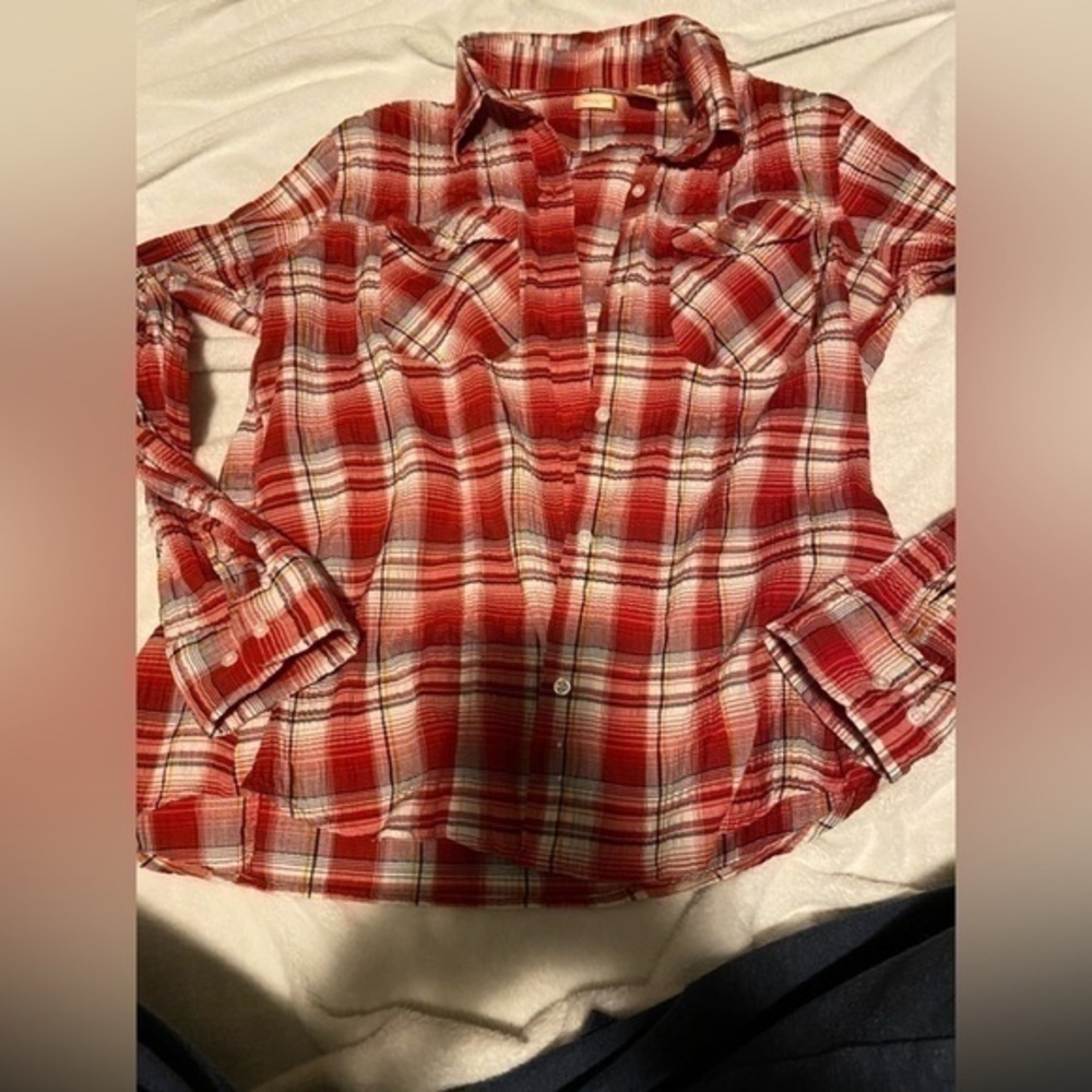 Northcrest Classic full button down shirt med